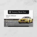 Recherche de voitures de luxe cartes visite Transport