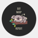 Search for funny koala stickers Sleep