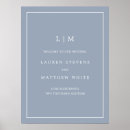 Recherche de dusty blue wedding signs Moderne