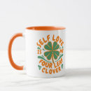 Search for irish luck coffee mugs Four leaf clover