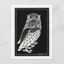 Recherche de hibou vintage cartes postales Chouette