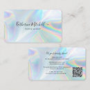 Recherche de manucure cartes visite Holographique