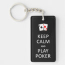 Search for gamble rectangular keychains Poker