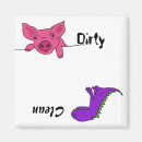 Search for funny pig magnets Dirty