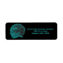 Search for black and teal return address labels Elegant