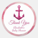 Search for anchor baby shower stickers Pink