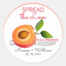 Search for peach wedding stickers Preserves