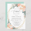 Search for peach and gold bridal shower invitations Chic