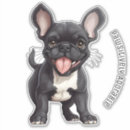 Search for smiling dog stickers Black