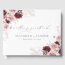 Search for burgundy guest books Trendy