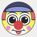 Search for clown faces stickers Circus