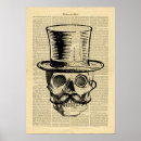 Recherche de crâne vintage posters Graphique