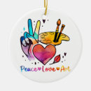 Search for art teacher ornaments Peace