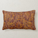Search for tooled leather pillows Rustic