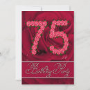 Search for rose 75th birthday invitations Flowers