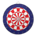 Search for red white dartboards House party