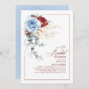 Search for burgundy bridal shower invitations Botanical