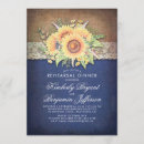 Search for sunflower rehearsal dinner invitations Burlap