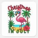 Search for tropical christmas stickers Flamingo