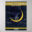 Search for vintage crescent moon posters Owl