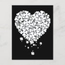 Recherche de coeur irlandais cartes postales Vert