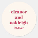 Search for red wedding stickers Bold typography