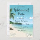 Search for beach retirement invitations Palm trees