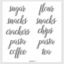 Search for pantry stickers Modern