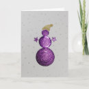 Search for snowman christmas cards Purple