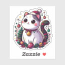 Search for elegant cat stickers Merry christmas