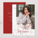 Search for red graduation invitations Unique
