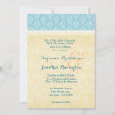 Recherche de damask mariage invitations Bleu