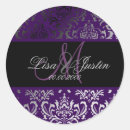 Search for aubergine stickers Damask