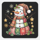 Search for retro snowman stickers Santa