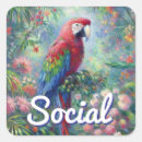 Search for parrot party stickers Jungle