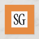 Search for orange business cards Square