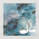 Search for blue swans wedding invitations Birds