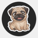 Search for cartoon pug stickers Animal