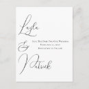Search for unique save the dates postcards Typography