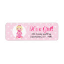 Search for newborn return address labels Pink