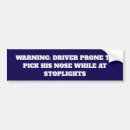 Search for gag bumper stickers Humourous