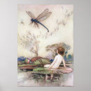 Search for vintage dragonfly posters Vintage book illustration
