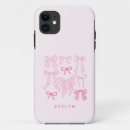 Recherche de arc rose iphone coques Coquette
