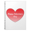Search for valentines day notebooks Red