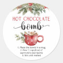 Search for the bomb stickers Hot chocolate bomb