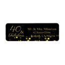 Search for fabulous 40 return address labels Elegant