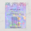 Search for glitter flyers Beauty salon