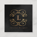 Recherche de decorative cartes visite Monogramme