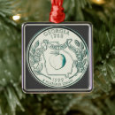 Search for state of georgia ornaments Peach
