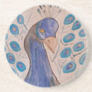 Recherche de peacock dessous de verres Coloré